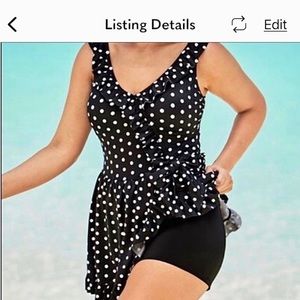 ⭐️NWT Beautiful Plus Size Swim Dress!! By Swimsuits For All - Size 18!!⭐️